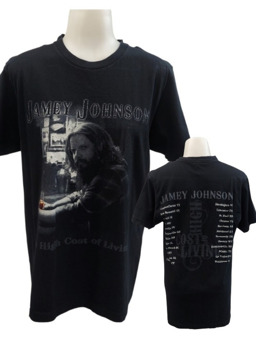 Jamey Johnson The High Cost of Living Black Graphic Band Tee